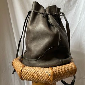 Frye leather bucket bag